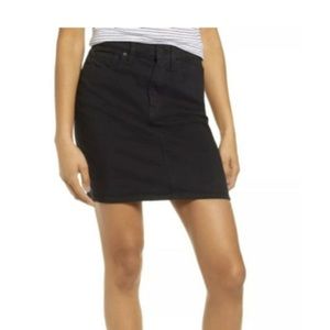Hudson Lulu Black Denim Skirt